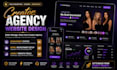 design onlyfans agency website with subscription, management website live stream