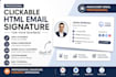 design a professional clickable HTML email signature for your business