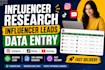 do instagram and tiktok influencer research