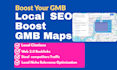 do 21000 google maps and rank business in local 3 pack, gmb optimization