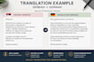 translate serbian to german manually and professionally