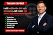 build twilio SMS bulk messaging, call center and power apps automation system
