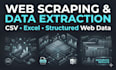 do web scraping, data mining and data extraction