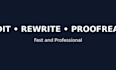 edit rewrite and proofread your text professionally