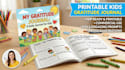create a kids gratitude journal workbook for printable