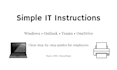 simple IT instructions for employees