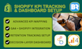 do shopify KPI tracking custom analytics dashboard google sheets looker studio