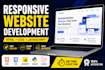 build website using html css javascript