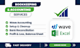 do bookkeeping in wave software with setup and cleanup