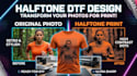 make high quality halftone effect for dtf printing