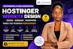 design, redesign, or build a high converting hostinger website or wordpress site