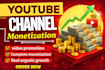 complete youtube channel monetization promotion