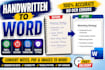 convert odia handwritten notes or PDF
