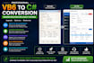 convert vb6 application to c sharp dot net with database integration