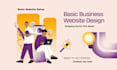 design a basic business website, business website