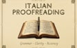 proofead and edit italian texts