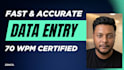 do fast data entry, copy typing and invoice processing