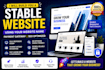 build you a stable website using your website name, payment gateway, website SEO