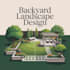 a harmonious landscape backyard design as a landscape architect