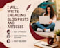 write engaging blog posts and articles