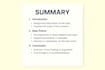 summarize your notes clearly and professionally