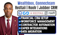 setup and automate wealthbox, redtail, connecteam, roofr, jobber CRM integration