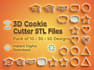 3d printable cookie cutter stl file designed for printing and precise result