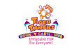 make tiger theme bouncy castle logo for a start up company