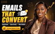 write high converting cold emails and sales email copy