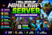 develop a minecraft server with advance features
