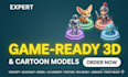 design a game ready 3d character model from your concept art