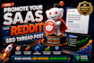 promote your saas with reddit SEO thread post