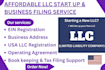 register llc, ein, and business formation documents