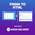 convert your figma to html css responsive website with github hosting