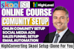 do skool community setup, skool online course, circle so community migration
