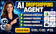 build custom ai dropshipping agent shopify store ai agent n8n workflows setup