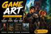 create 2d illustration, 2d game art, 2d illustration