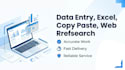 do data entry, copy paste, and excel work