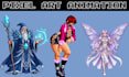 do 8bit 16bit 32bit pixel art animation looping lofi animation gif sprite sheet