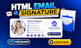 create clickable HTML email signature for gmail outlook