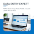 do excel data entry, pdf to excel, copy paste in 24hrs