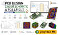 pcb design, circuit schematic, and pcb layout,  gerber using altium designer