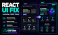 fix your react landing page UI and responsive design
