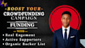 provide active backers list on kickstarter, indiegogo