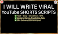 write viral horror mystery youtube short script