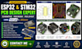 design esp32, stm32 pcb, schematics, pcb design, pcb layout, using kicad, altium