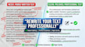 professional text rewriting and content improvement