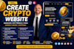 create crypto website, memecoin website, crypto presale ico token website