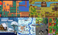 do topdown pixel art tileset sprite sheet tilemap pixel art animation background