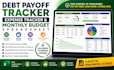 create automated debt payoff tracker, numbers expense monthly budget tracker